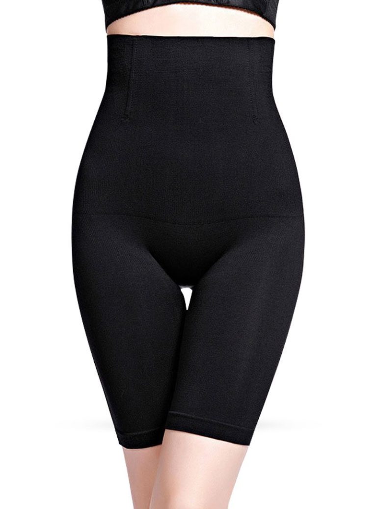 Abdomen Shaper High Waist Seamless Slimming Underwear Corset Black