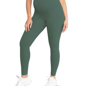 Maternity Leggings - Bottle Green